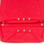 Red tomato side-snaps long-sleeve bodysuit | liloo