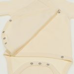 Vanilla custard side-snaps long-sleeve bodysuit | liloo