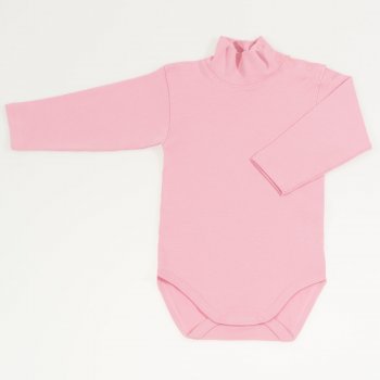  Organic cotton turtleneck bodysuit brandied apricot color