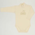 Vanilla custard turtleneck bodysuit with bee Sweet print | liloo