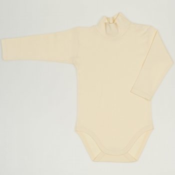 Vanilla custard turtleneck bodysuit uni