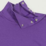 Body maneca lunga tip helanca (maleta) mov deep lavender imprimeu colorat Yak | liloo