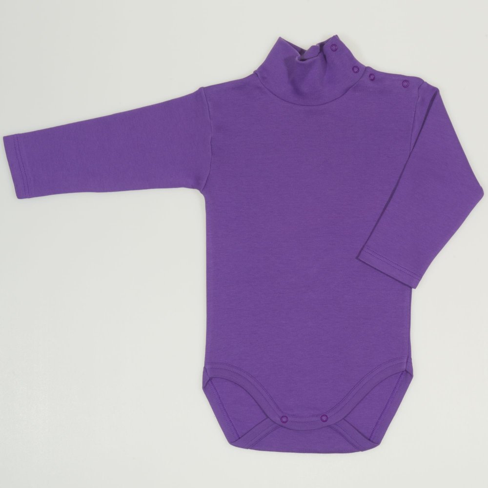 Purple deep lavender turtleneck bodysuit | liloo