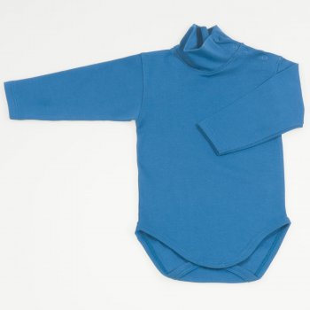 Midnight organic cotton turtleneck bodysuit