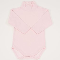 Pink turtleneck bodysuit - premium multilayer material with model