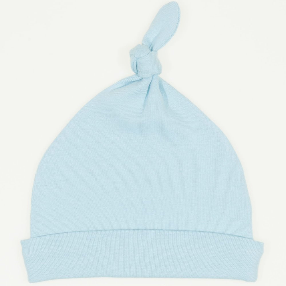 Bleu petit four baby hat with tassel | liloo