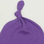 Purple deep lavender baby hat with tassel| liloo