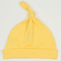 Minion yellow baby hat with tassel