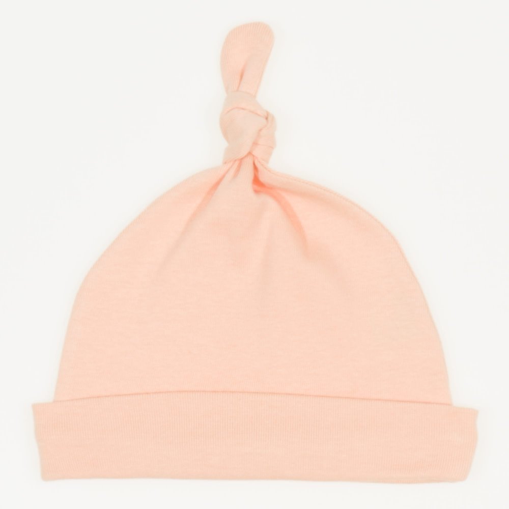 Peach fuzz baby hat with tassel | liloo