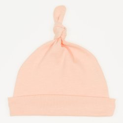 Peach fuzz baby hat with tassel