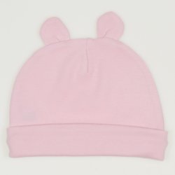 Orchid pink baby hat with toy ears