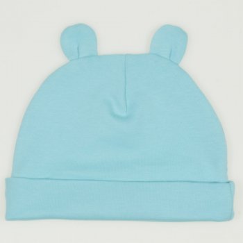 Blue radiance baby hat with toy ears | liloo