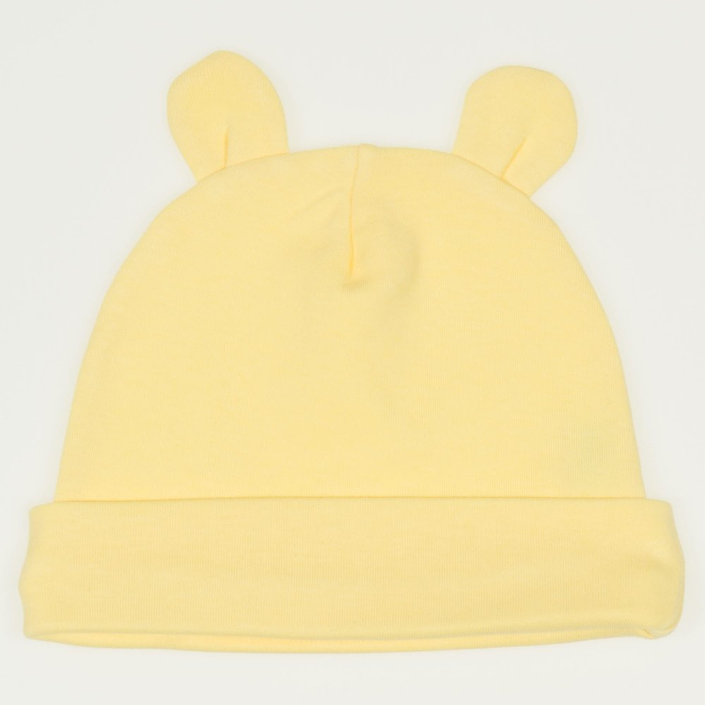 Yellow baby hat with toy ears | liloo