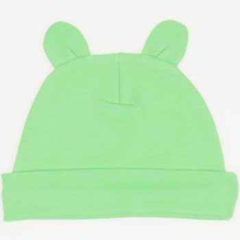 Irish green baby hat with toy ears