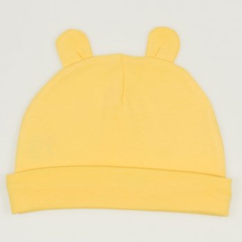 Minion yellow baby hat with toy ears