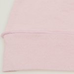 Caciulita cu urechi roz pal - material multistrat premium cu model  | liloo