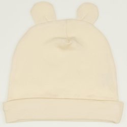 Vanilla custard baby hat with toy ears