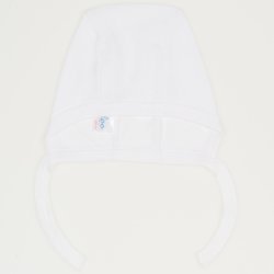 White baby bonnet