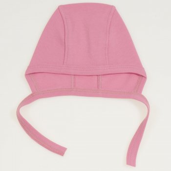 Brandied apricot organic cotton baby bonnet