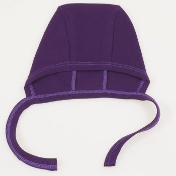 Dark purple baby bonnet | liloo