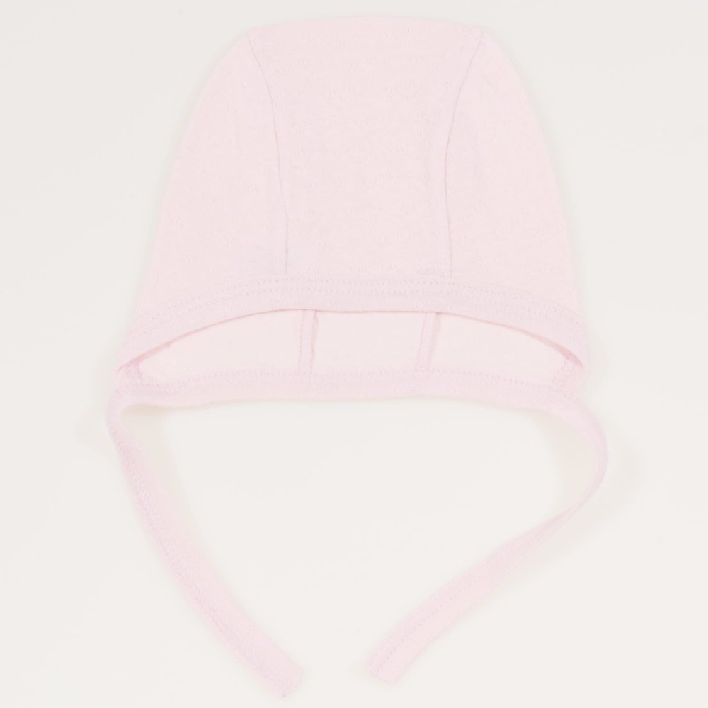 Pink baby bonnet - premium multilayer material model | liloo