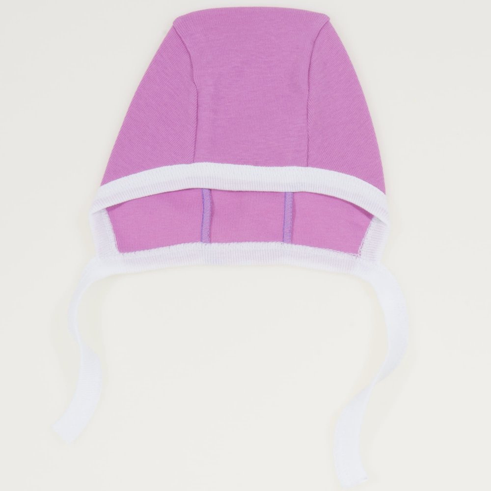 Cyclam and white baby bonnet | liloo