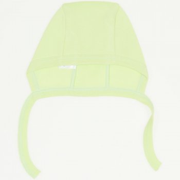 Lime green baby bonnet