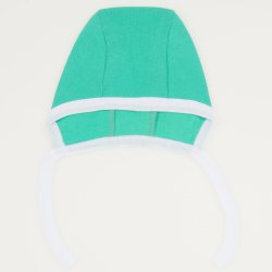 Green turquoise with white baby bonnet
