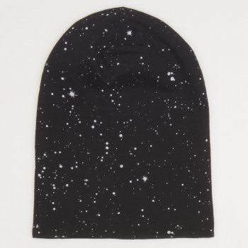 Black fez with white splashes print | liloo