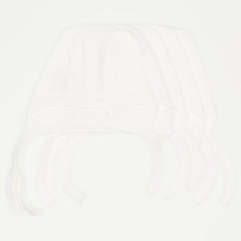 Blanc de blanc baby bonnets- economical set of 5 pieces | liloo 