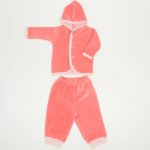 Peach velour baby top & bottom | liloo