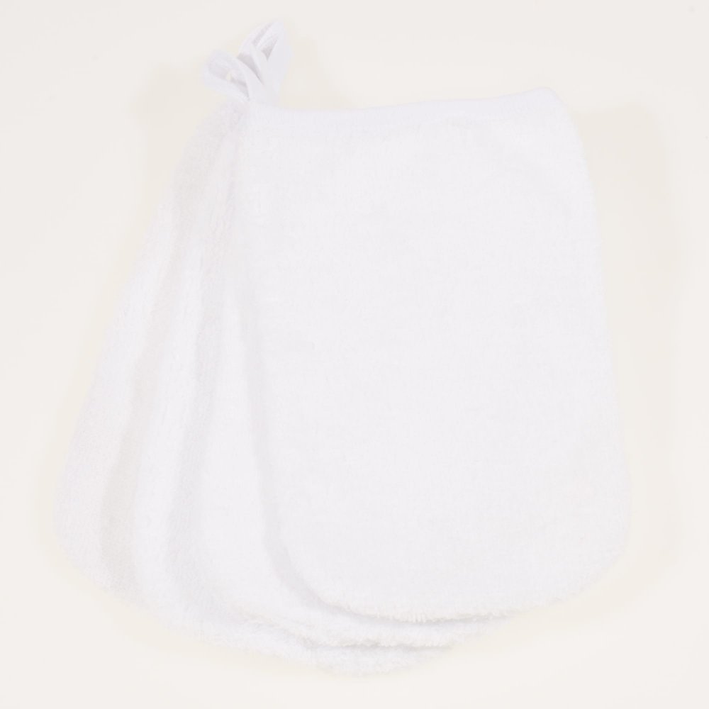 White premium baby bath gloves - set of 4 pieces | liloo