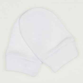 White newborn gloves