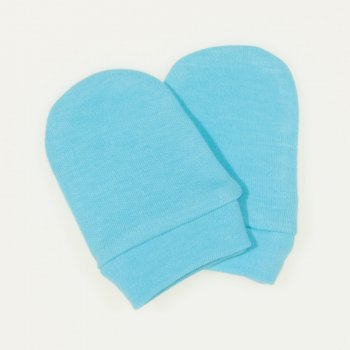 Aqua newborn gloves