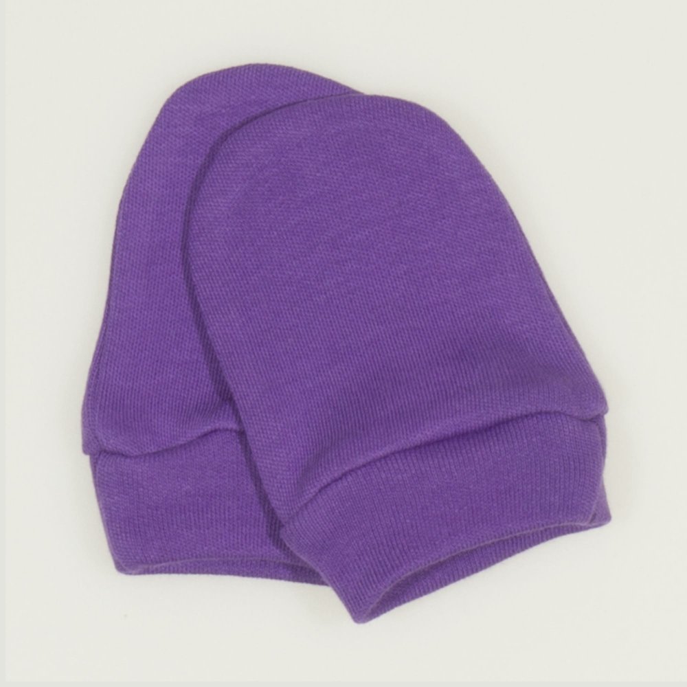 Purple deep lavender newborn gloves | liloo