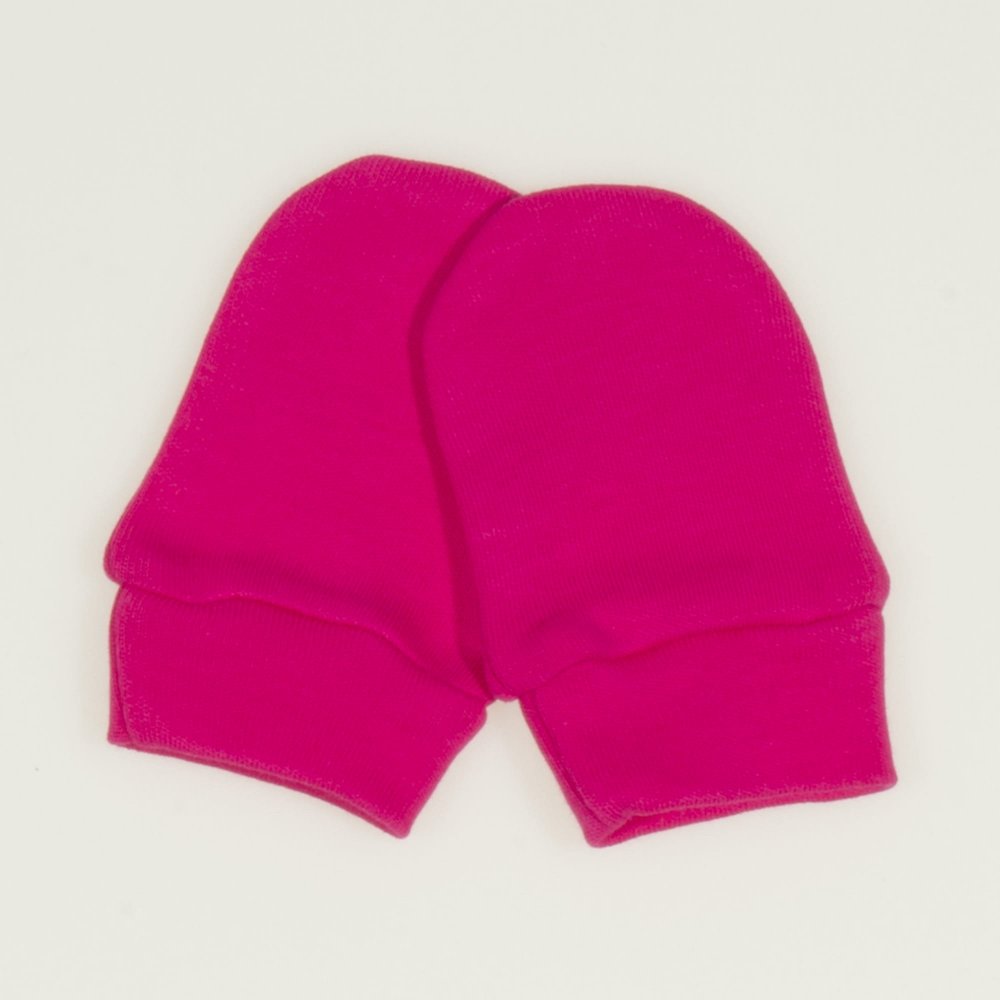 Fuchsia newborn gloves | liloo