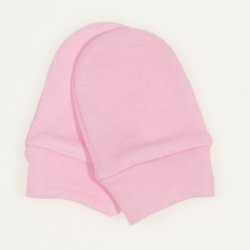 Pink newborn gloves