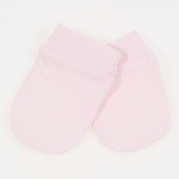 Pink newborn gloves - premium multilayer material with model | liloo