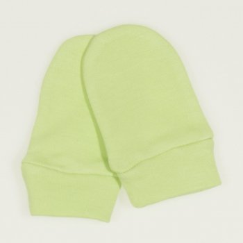 Lime green newborn gloves 