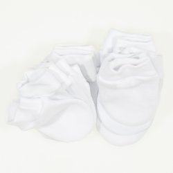 White newborn gloves - economical set of 10 pairs