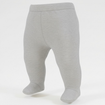 Pantaloni cu botosei banda bumbac organic gri