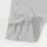 Gray footies organic cotton | liloo