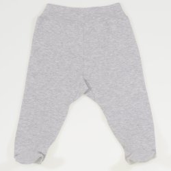 Gray footies organic cotton