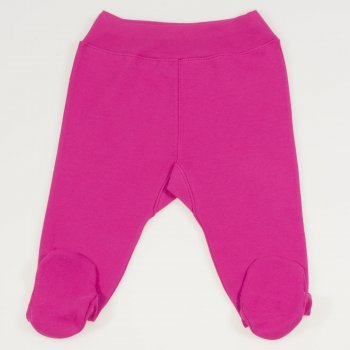 Pantaloni cu botosei banda bumbac organic siclam