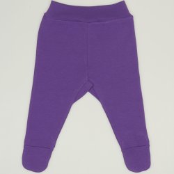 Pantaloni cu botosei banda mov deep lavender