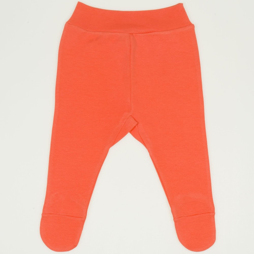 Pantaloni cu botosei banda somon living coral | liloo