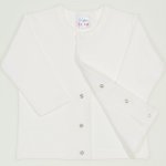 Blanc de blanc long-sleeve center-snap tee | liloo