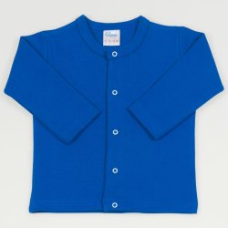 Bluza bebelusi cu maneca lunga si inchidere frontala classic blue