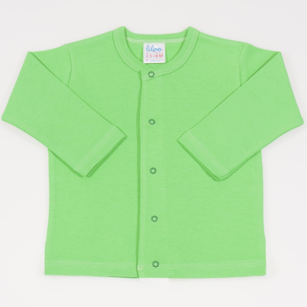 Irish green long-sleeve center-snap tee | liloo