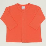 Bluza bebelusi cu maneca lunga si inchidere frontala somon living coral | liloo